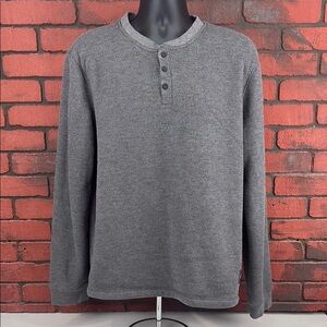 Matix Men's Large Thermal Henley – Sherpa-Lined, Casual